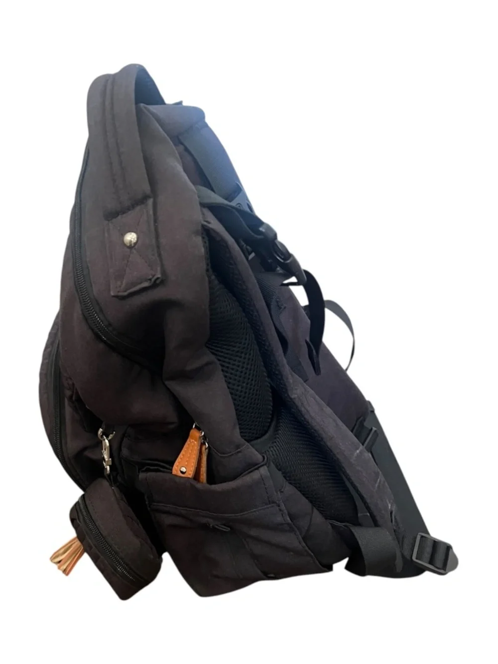 BabbleRoo Black Diaper Bag Backpack Large Capacity Travel Baby Bag